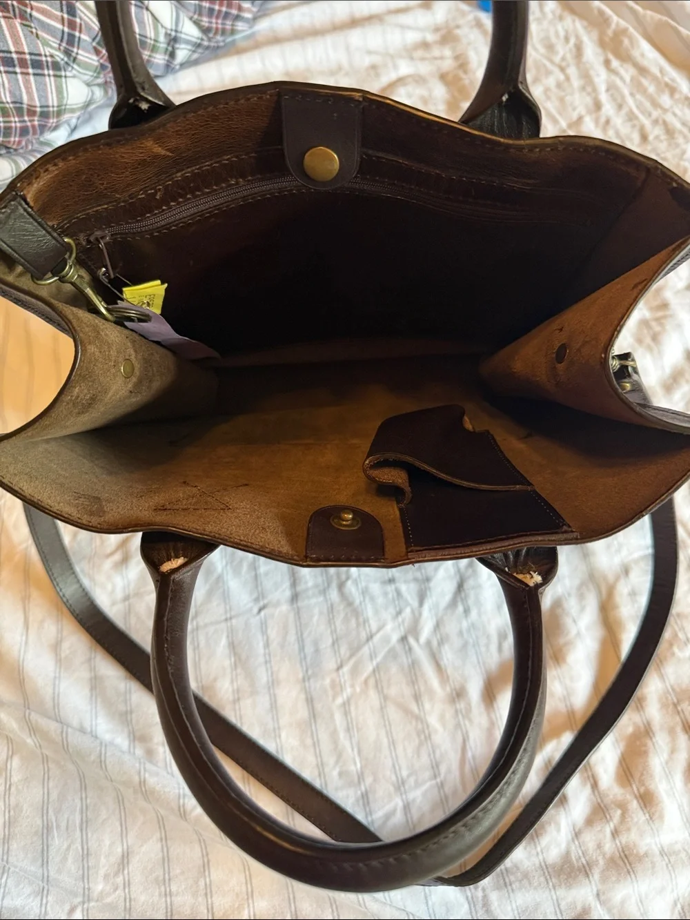 Michael Green Scandiabag handmade leather tote unisex vintage